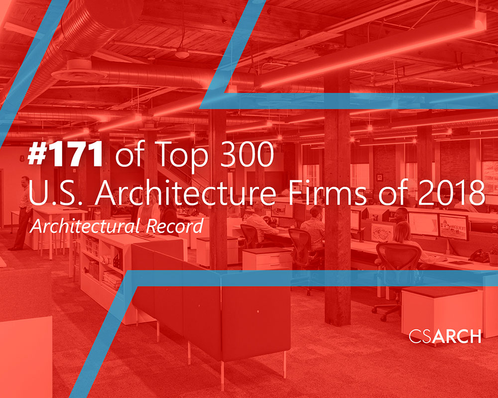 CSArch Ranked #171 Among Nation's Top 300 Architecture Firms